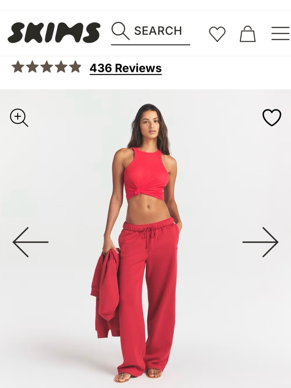 SKIMS CLASSIC STRAIGHT LEG PANT
$88 in Merlot